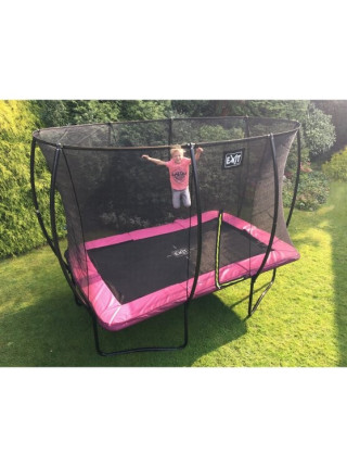 Батут EXIT Silhouette прямокутний 214x305 рожевий